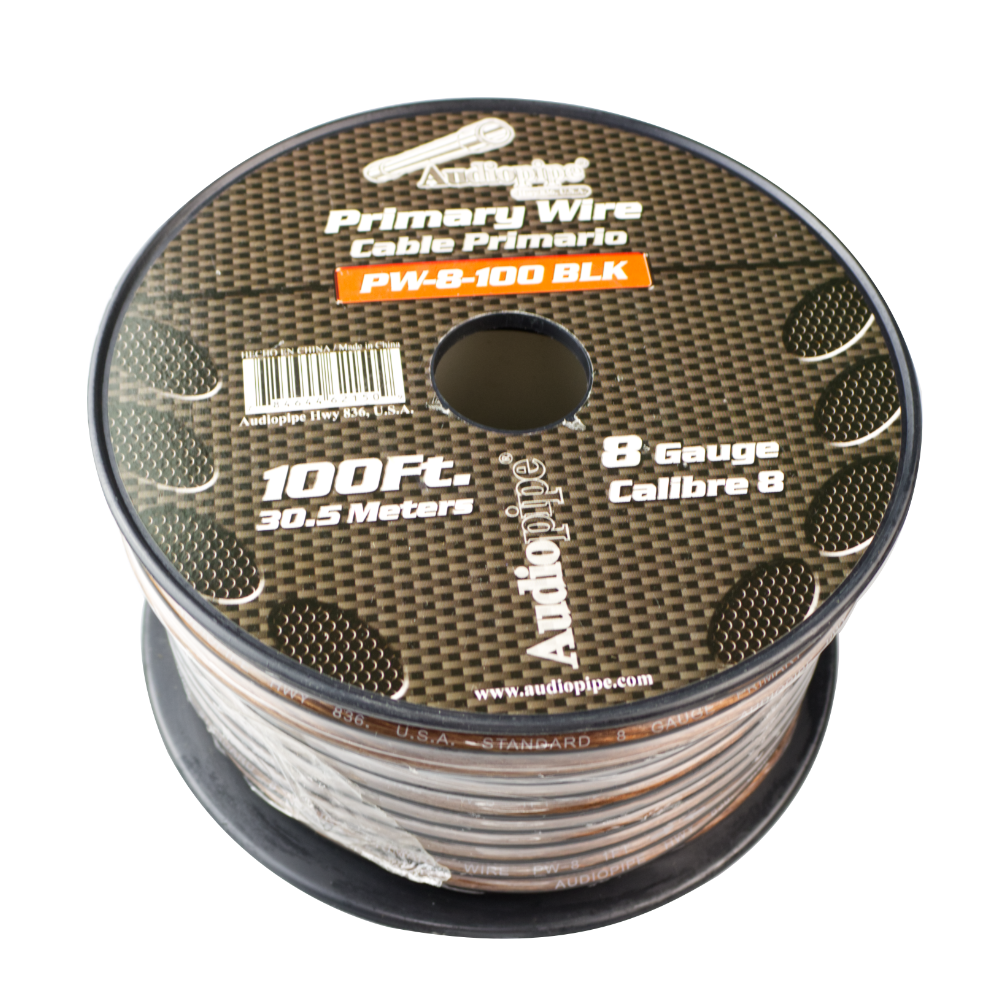 CABLE PODER NEGRO 100FT #8